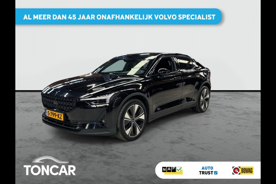 Polestar 2 Long Range Single Motor 78 kWh SOH 95% | 360 camera | Pilot Assist | Park Assist | 19" LM | Stoelverwarming | Android