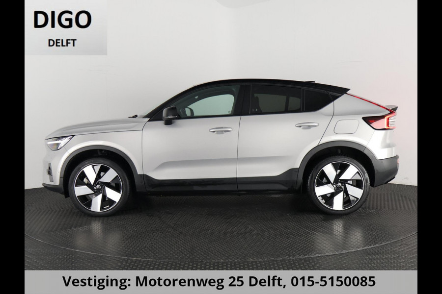 Volvo C40 RECHARGE TWIN INTRO AWD 78 KW/408 PK ACCU 92% BIJNA 2022.GARANTIE TOT 2032** 1800 KG TREKGEWICHT. PANODAK