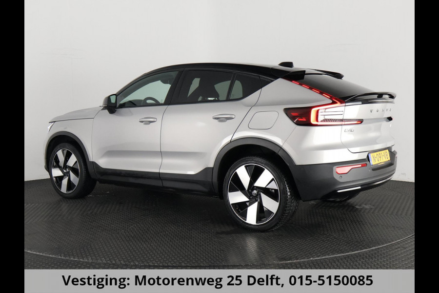 Volvo C40 RECHARGE TWIN INTRO AWD 78 KW/408 PK ACCU 92% BIJNA 2022.GARANTIE TOT 2032** 1800 KG TREKGEWICHT. PANODAK
