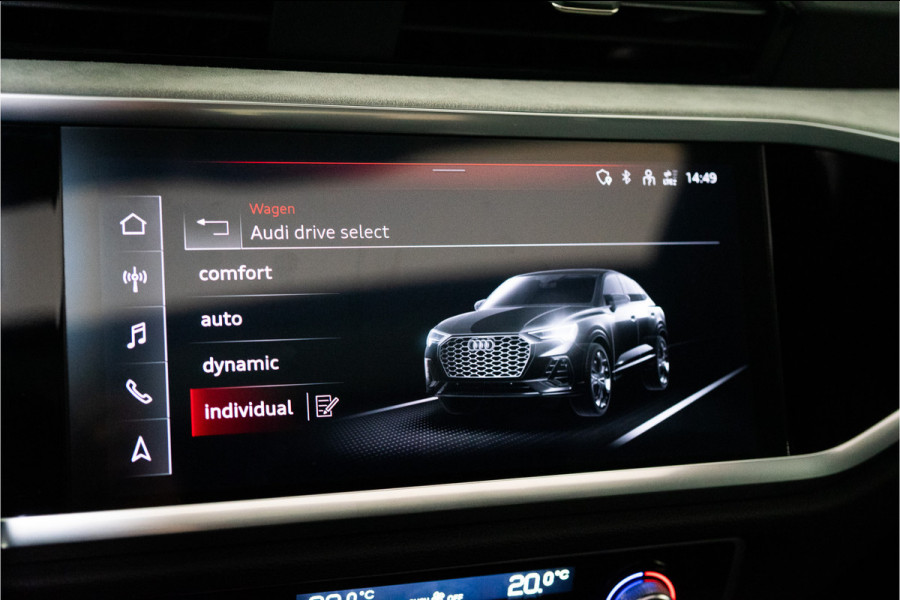 Audi Q3 Sportback 45 TFSI e Edition 245PK Matte Black | Pano | Sfeer | B&O | Memory | 12 MND Garantie