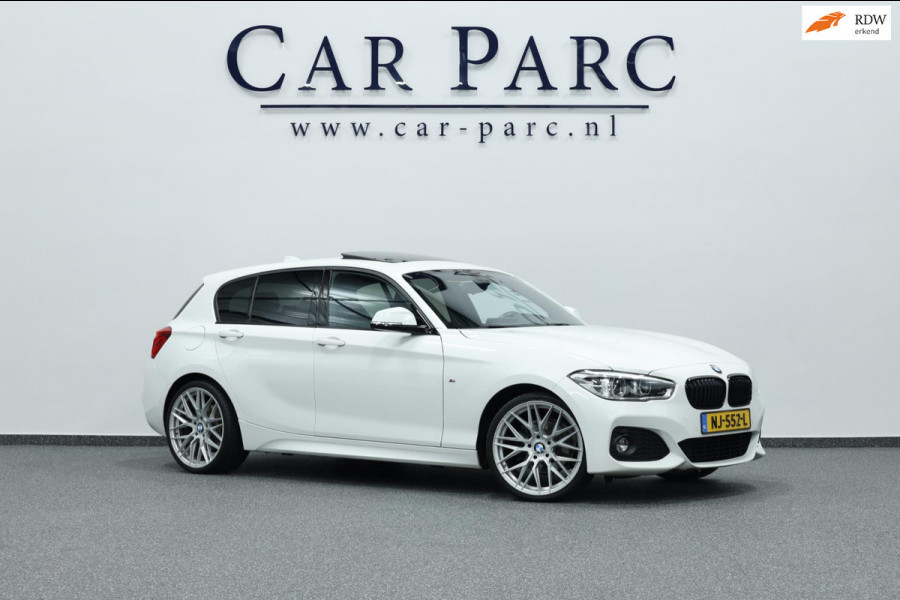 BMW 1-serie 120i M-Sport LED/M-PAKKET/SCHUIFDAK/LEER+S.VERWARMING/LMV/PDC/CRUISE/ECC/12 MND GARANTIE!