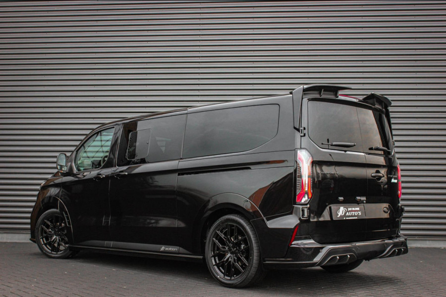 Ford Transit Custom 320 2.0 TDCI L2H1 MS-RT DC AWD DUBBEL CABINE BPM VRIJ / KUIPSTOELEN / DIRECT RIJDEN / NAVIGATIE / FULL BLACK