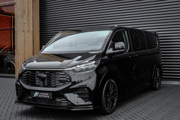 Ford Transit Custom 320 2.0 TDCI L2H1 MS-RT DC AWD DUBBEL CABINE BPM VRIJ / KUIPSTOELEN / DIRECT RIJDEN / NAVIGATIE / FULL BLACK