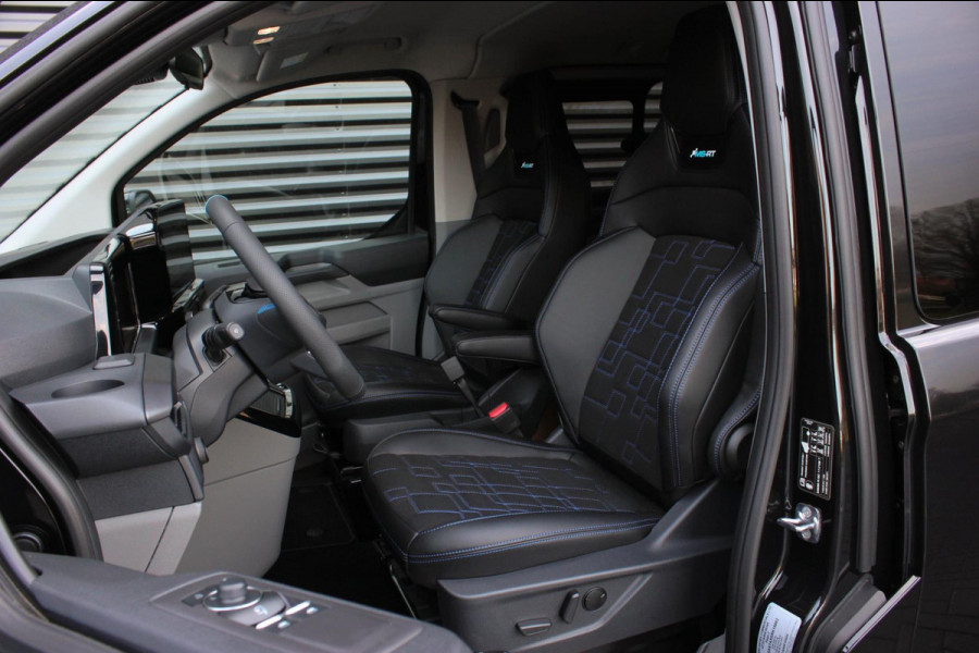 Ford Transit Custom 320 2.0 TDCI L2H1 MS-RT DC AWD DUBBEL CABINE BPM VRIJ / KUIPSTOELEN / DIRECT RIJDEN / NAVIGATIE / FULL BLACK