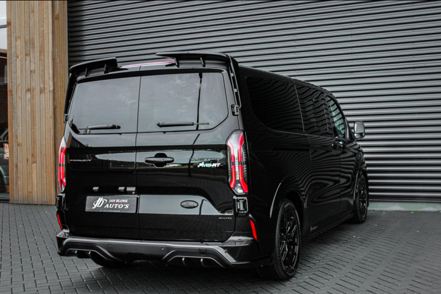 Ford Transit Custom 320 2.0 TDCI L2H1 MS-RT DC AWD DUBBEL CABINE BPM VRIJ / KUIPSTOELEN / DIRECT RIJDEN / NAVIGATIE / FULL BLACK