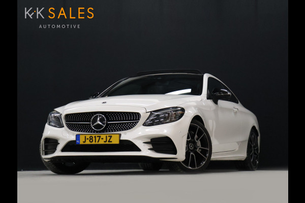 Mercedes-Benz C-Klasse Coupé 300 Sport Edition [SCHUIFKANTELDAK, PDC V+A, CAMERA 360, APPLE CARPLAY, ANDROID AUTO, CRUISE CONTROL, BURMESTER, STOELVERWARMING, FLIPPERS, NIEUWSTAAT]
