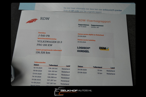 Volkswagen ID.3 First Plus 58 kWh Trekhaak Carplay Soh 92%