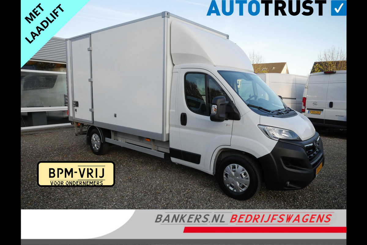 Opel Movano Opel Movano 2.2D 165PK, Meubelbak, Laadlift, Laadbak: L*B*H = 375*210*215 / Lading vastzetrail op 100 cm met 1 vastzetstang, Zijdeur rechtsachter Laadklep D'Hollandia 750 KG, plateau van 160 cm en met afstandsbediening en rolstops