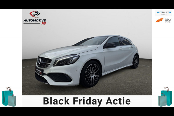 Mercedes-Benz A-Klasse 180 AMG-Line Pano Sportstoelen Led Navi Camera Parkeersensor V+A Cruise Control Sfeerverlichting