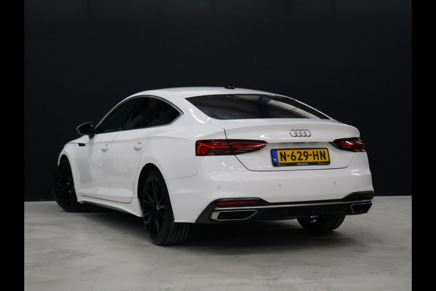 Audi A5 Sportback 40 TFSI Advanced Edition [CRUISE CONTROL, BLUETOOTH TELEFOON, FLIPPERS,  DRAADLOZE TELEFOONLADER, AUTOMATISCHE ACHTERKLEP, NIEUWSTAAT]