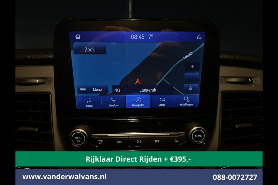 Ford Transit Custom 2.0 TDCI 130pk L2H1 Euro6 *Rijklaar Direct Rijden* Airco | Navigatie | LED | Cruisecontrol | 2800kg Trekhaak Android Auto, Verwarmde voorruit, Parkeersensoren, Bijrijdersbank