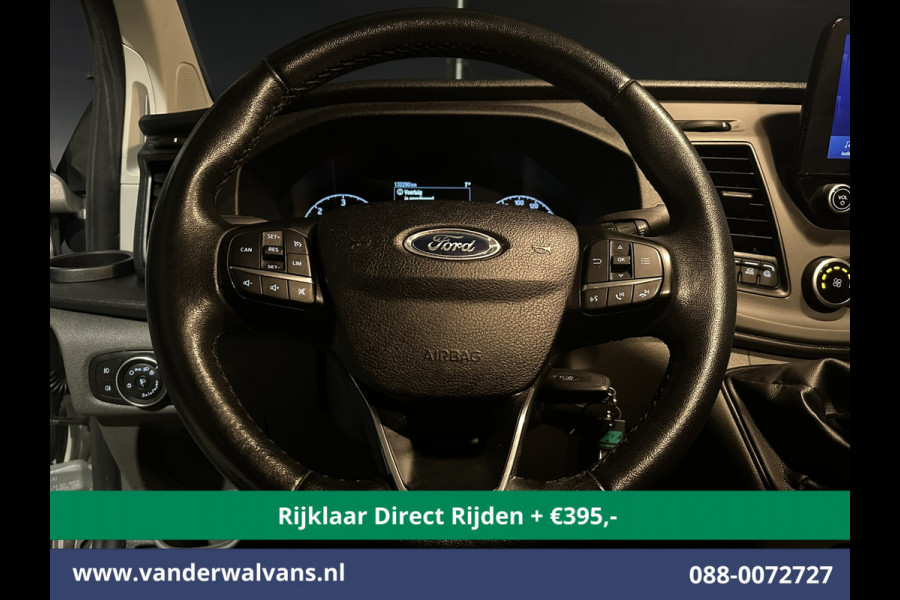 Ford Transit Custom 2.0 TDCI 130pk L2H1 Euro6 *Rijklaar Direct Rijden* Airco | Navigatie | LED | Cruisecontrol | 2800kg Trekhaak Android Auto, Verwarmde voorruit, Parkeersensoren, Bijrijdersbank