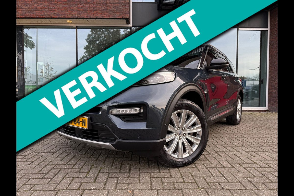 Ford Explorer 3.0 V6 EcoBoost PHEV Platium 7p - Automaat - Panodak - Leder - Navi - Trekhaak