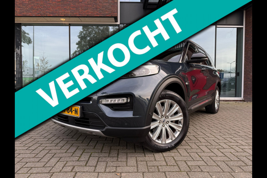 Ford Explorer 3.0 V6 EcoBoost PHEV Platium 7p - Automaat - Panodak - Leder - Navi - Trekhaak