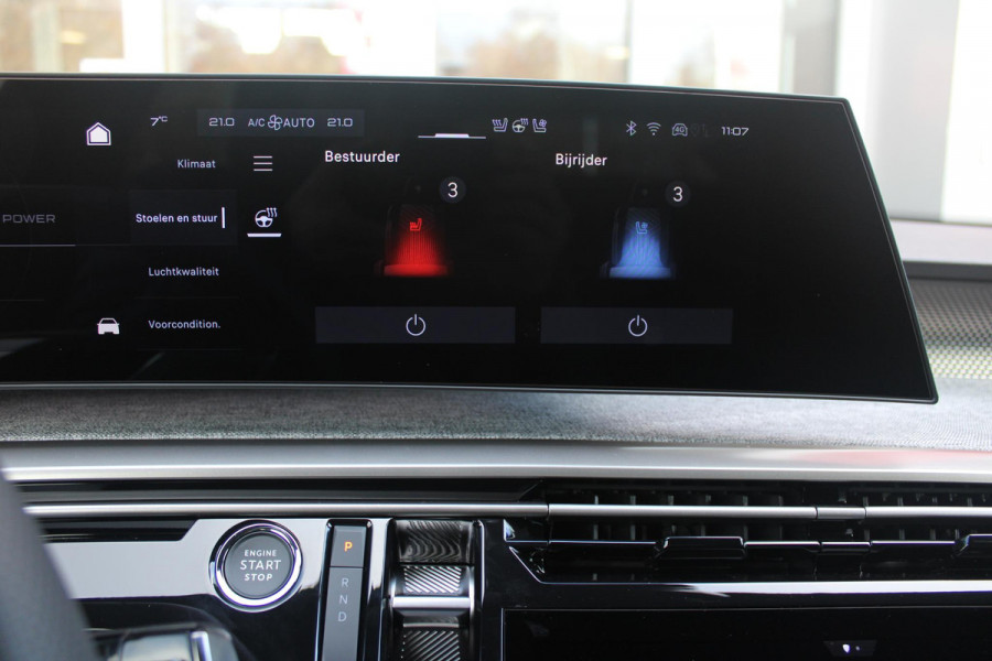 Peugeot E-3008 GT 325PK LAUNCH EDITION DUAL MOTOR 73KWH | PANORAMISCH SCHUIF / KANTELDAK | PREMIUM HIFI FOCAL | LEDEREN BEKLEDING NAPPA | ELEKTRISCH VERSTELBARE VOOR STOELEN, MET GEHEUGENFUNCTIE OP BESTUURDERSSTOEL | STOEL VERWARMING | STOEL MASAGE | STOEL VENTILATIE | ACHTERBANK VERWARMING | STUUR VERWARMING | WARMTE POMP | ALARM SYSTEEM | DRAADLOOS APPLE CARPLAY / ANDROID AUTO | DRAADLOZE TELEFOONLADER | VISIOPARK 360° HD CAMERA'S | DRIVE ASSIST 2.0 SEMI-AUTONOOMRIJDEN |