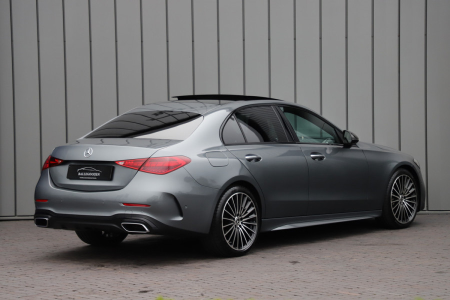 Mercedes-Benz C-Klasse 200 AMG Launch Edition | 204PK | Head-up | Keyless-go | Burmester | Sfeerverlichting | Memory | Leder | Pano | Trekhaak | NL-Aut