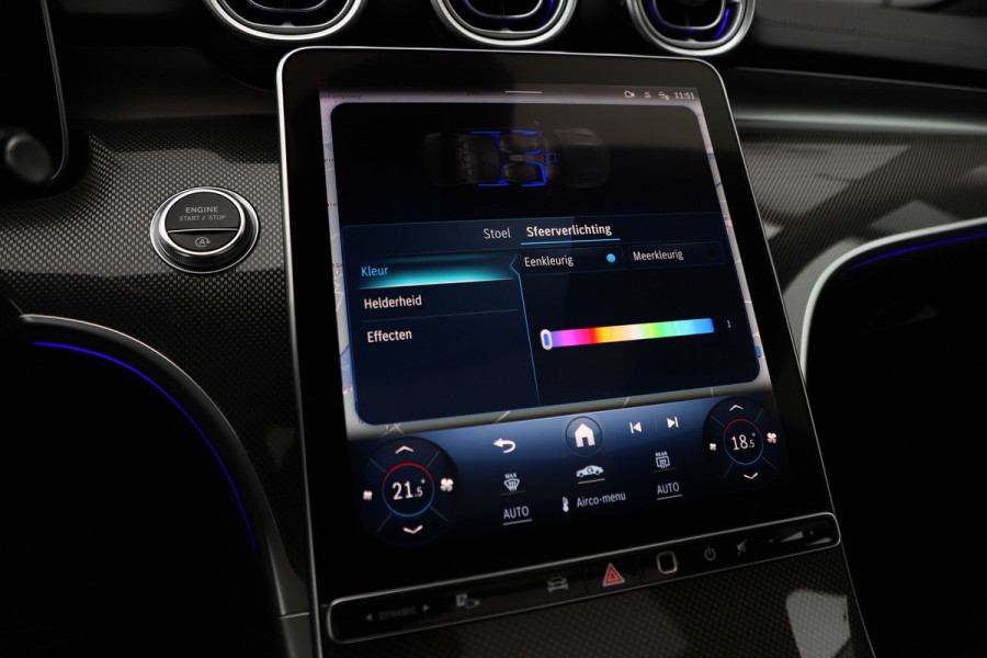 Mercedes-Benz C-Klasse 200 AMG Launch Edition | 204PK | Head-up | Keyless-go | Burmester | Sfeerverlichting | Memory | Leder | Pano | Trekhaak | NL-Aut