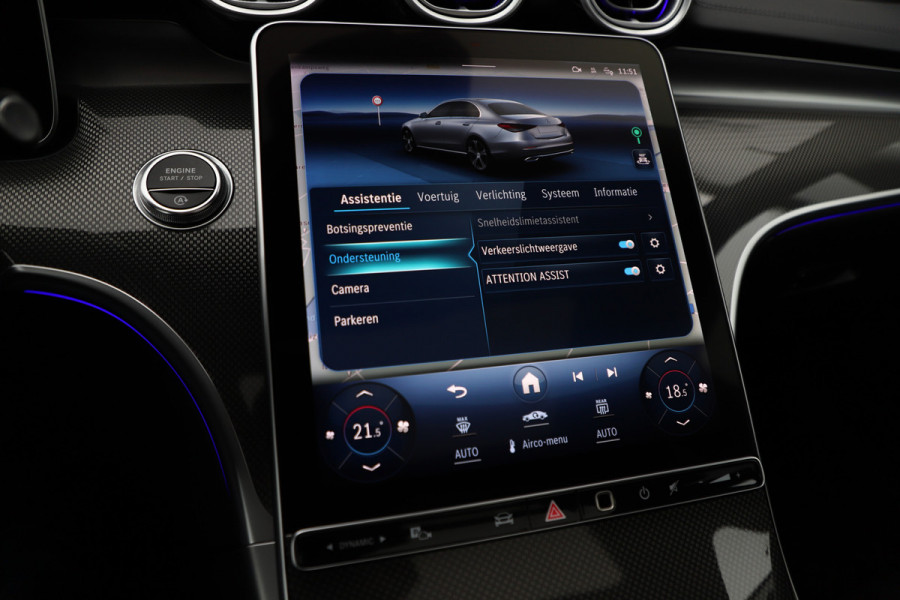 Mercedes-Benz C-Klasse 200 AMG Launch Edition | 204PK | Head-up | Keyless-go | Burmester | Sfeerverlichting | Memory | Leder | Pano | Trekhaak | NL-Aut