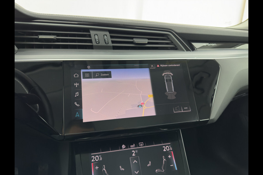 Audi e-tron 50 Quattro *ELECTRO-MOTOR AUDIBLE* Launch edition 71 kWh [ 3-Fase ] {SOH-100%} (INCL-BTW) Aut. *FULL-LED | DIGI-COCKPIT | NAVI-FULLMAP | HEATED-COMFORTSEATS | KEYLESS | AUDI-SOUND | SHIFT-PADDLES | ECC | PDC | CRUISE | 20''ALU*