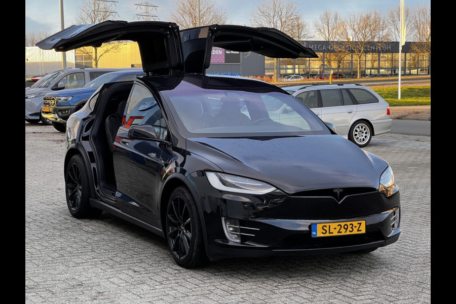 Tesla Model X 75D Base 7p. | Trekhaak | Lederen bekleding |