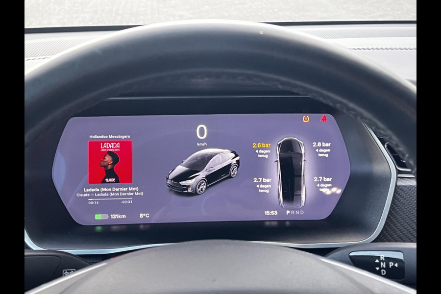 Tesla Model X 75D Base 7p. | Trekhaak | Lederen bekleding |