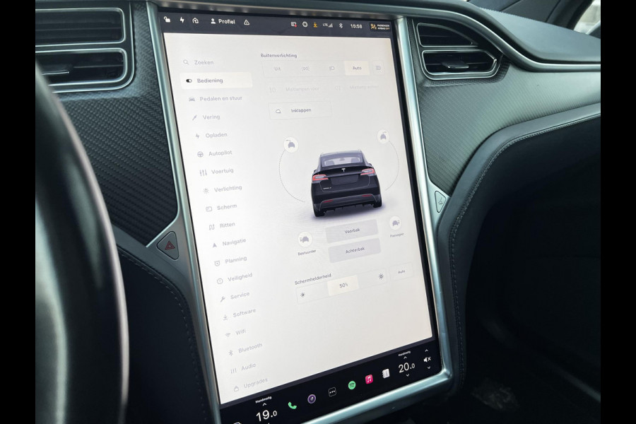 Tesla Model X 75D Base 7p. | Trekhaak | Lederen bekleding |