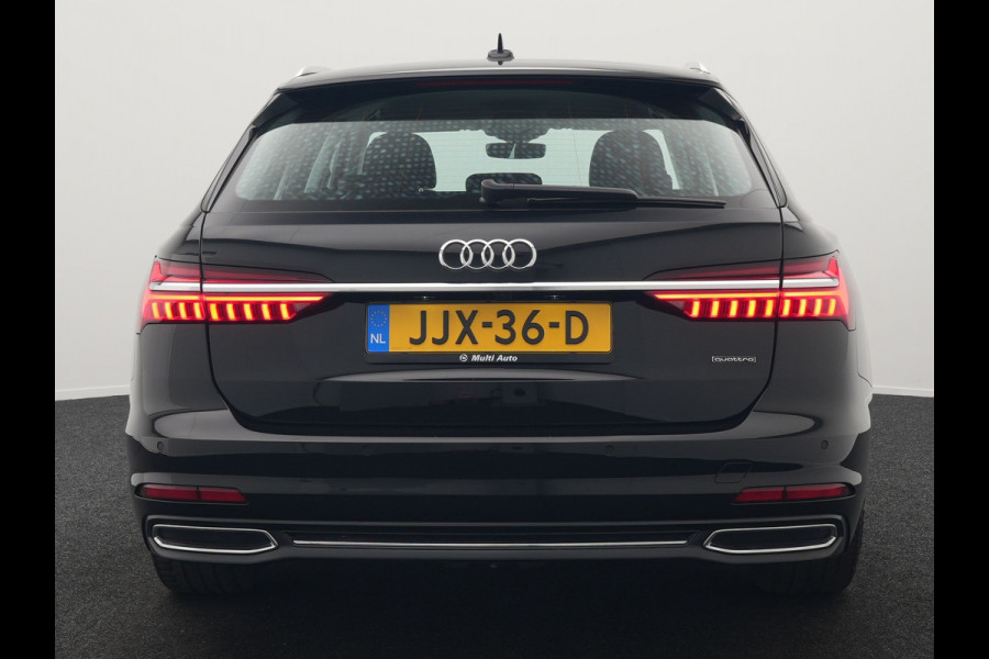 Audi A6 Avant 50 TFSI e quattro Advanced edition Plug In Hybrid 300pk Dealer O.H. PHEV | Trekhaak Af Fabriek | Adaptive Cruise | Camera | Lederen Sportstoelen Verwarmd | Apple Carplay | Blis | Keyless | Virtual | Navigatie | DAB |