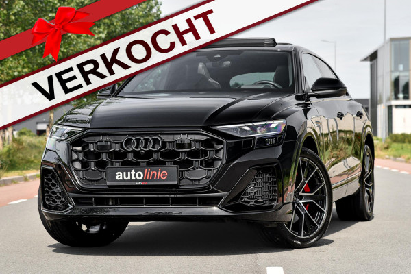 Audi Q8 60 TFSI e quattro Pro Line S Competition. RS Zetels, Softclose, Pano, Koeling, B&O, 360 3D, Trekh, HUD, Keyless, Stuurvw!