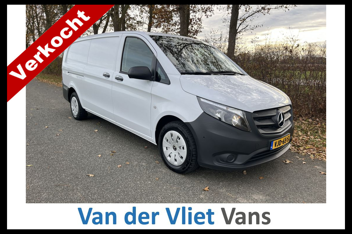 Mercedes-Benz Vito 116 CDI 164pk E6 XL Extra Lang BPM Vrij! Lease €421 /m, Airco, Navi+Camera, Trekhaak, PDC V+A, Onderhoudshistorie aanwezig