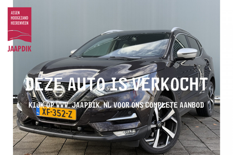 Nissan QASHQAI BWJ 2019 | 1.2 116PK Tekna + | TREKHAAK | LUXURY LEER | CLIMA |PANO | NAVI | CAMERA | PDC 2X | 19'' LMV