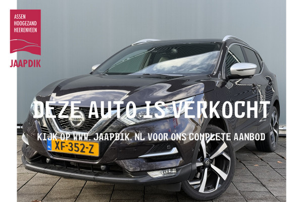 Nissan QASHQAI BWJ 2019 | 1.2 116PK Tekna + | TREKHAAK | LUXURY LEER | CLIMA |PANO | NAVI | CAMERA | PDC 2X | 19'' LMV