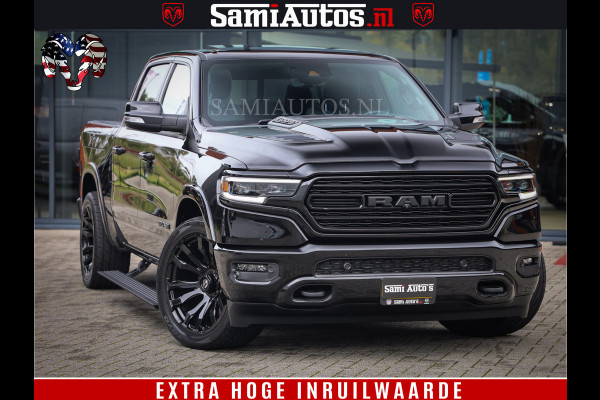 Dodge Ram 1500 LIMITED NIGHT | FEUL BLACK WHEELS | BOM VOL | 5.7 V8 4x4 | DUBBELE CABINE | MWK | XB9 | HUD | TOP STAAT