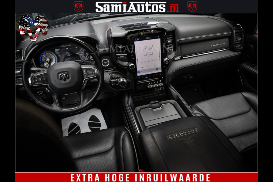 Dodge Ram 1500 LIMITED NIGHT | FEUL BLACK WHEELS | BOM VOL | 5.7 V8 4x4 | DUBBELE CABINE | MWK | XB9 | HUD | TOP STAAT