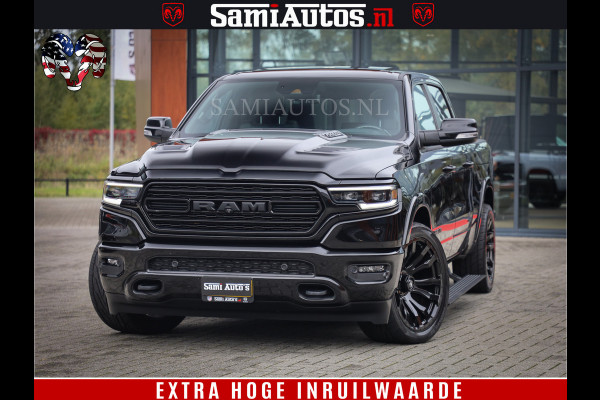 Dodge Ram 1500 LIMITED NIGHT | FEUL BLACK WHEELS | BOM VOL | 5.7 V8 4x4 | DUBBELE CABINE | MWK | XB9 | HUD | TOP STAAT