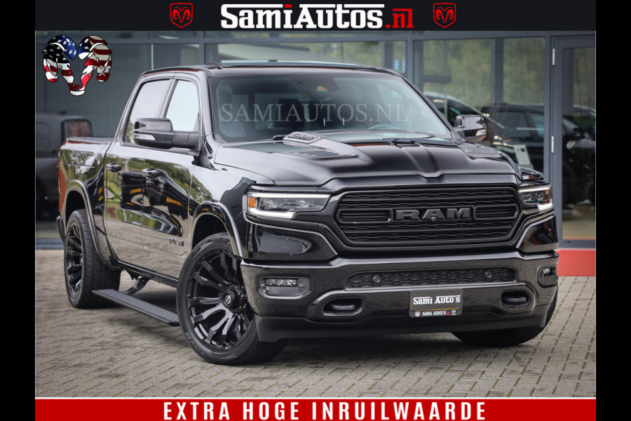 Dodge Ram 1500 LIMITED NIGHT | FEUL BLACK WHEELS | BOM VOL | 5.7 V8 4x4 | DUBBELE CABINE | MWK | XB9 | HUD | TOP STAAT