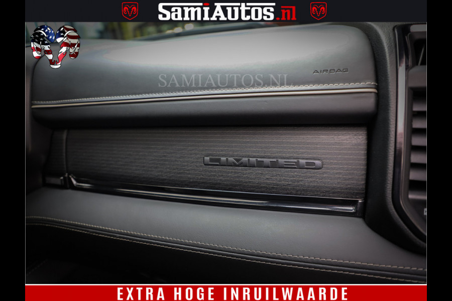 Dodge Ram 1500 LIMITED NIGHT | FEUL BLACK WHEELS | BOM VOL | 5.7 V8 4x4 | DUBBELE CABINE | MWK | XB9 | HUD | TOP STAAT