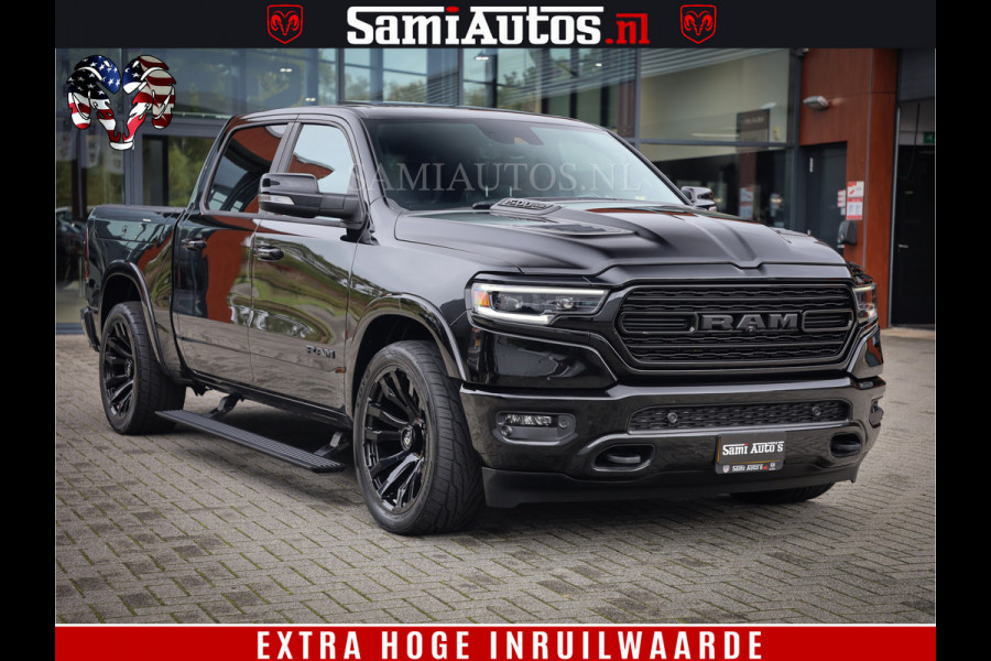 Dodge Ram 1500 LIMITED NIGHT | FEUL BLACK WHEELS | BOM VOL | 5.7 V8 4x4 | DUBBELE CABINE | MWK | XB9 | HUD | TOP STAAT