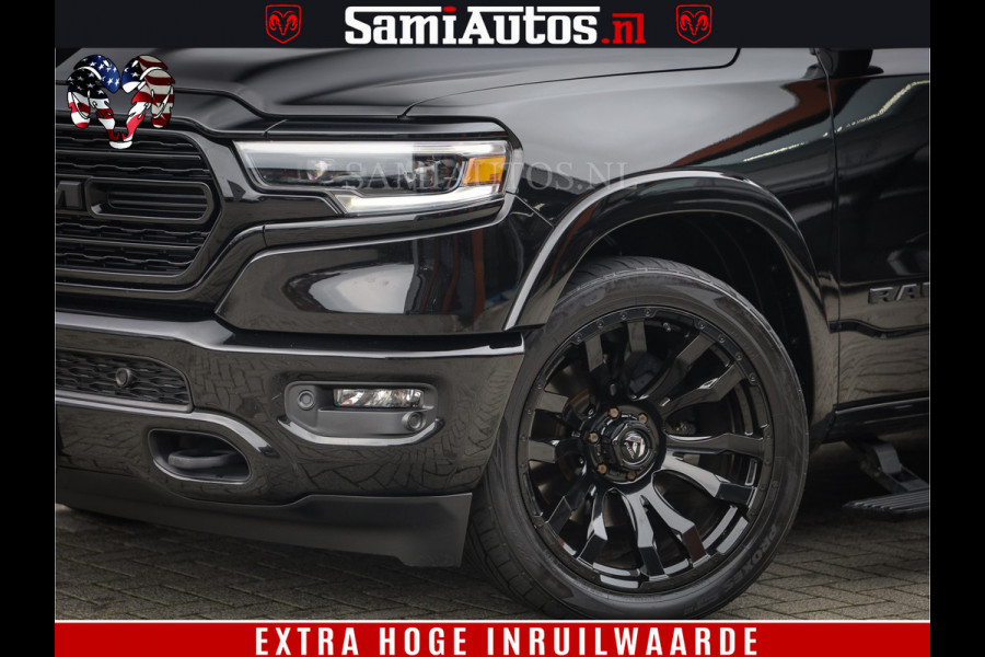 Dodge Ram 1500 LIMITED NIGHT | FEUL BLACK WHEELS | BOM VOL | 5.7 V8 4x4 | DUBBELE CABINE | MWK | XB9 | HUD | TOP STAAT