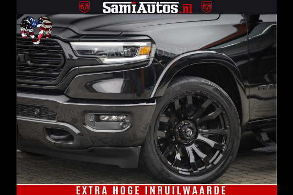 Dodge Ram 1500 LIMITED NIGHT | FEUL BLACK WHEELS | BOM VOL | 5.7 V8 4x4 | DUBBELE CABINE | MWK | XB9 | HUD | TOP STAAT