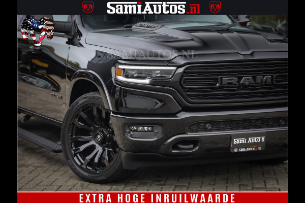 Dodge Ram 1500 LIMITED NIGHT | FEUL BLACK WHEELS | BOM VOL | 5.7 V8 4x4 | DUBBELE CABINE | MWK | XB9 | HUD | TOP STAAT
