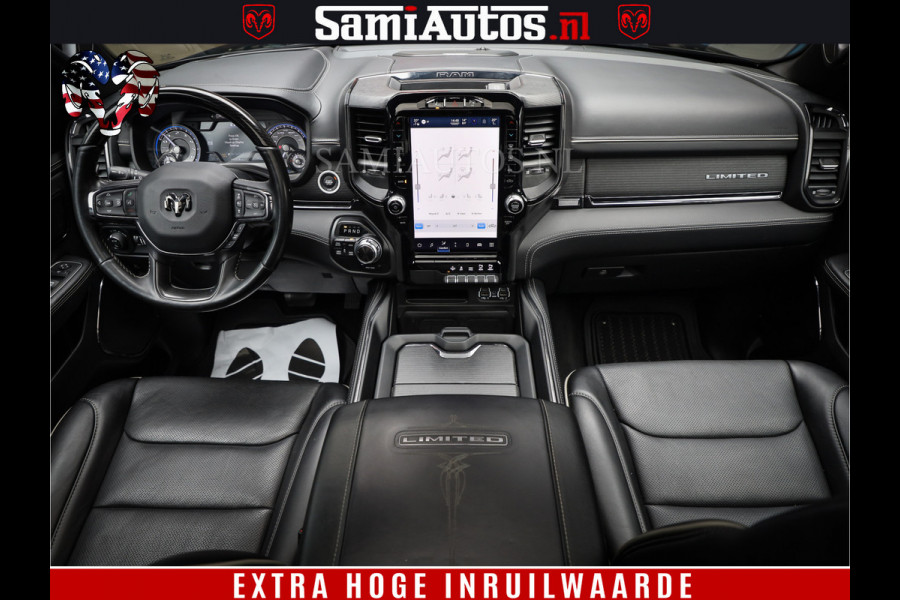 Dodge Ram 1500 LIMITED NIGHT | FEUL BLACK WHEELS | BOM VOL | 5.7 V8 4x4 | DUBBELE CABINE | MWK | XB9 | HUD | TOP STAAT