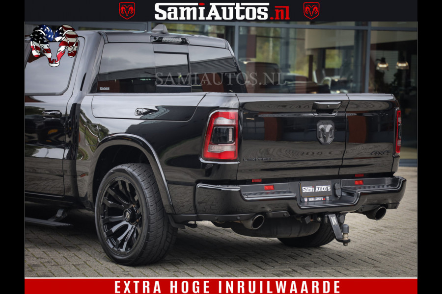 Dodge Ram 1500 LIMITED NIGHT | FEUL BLACK WHEELS | BOM VOL | 5.7 V8 4x4 | DUBBELE CABINE | MWK | XB9 | HUD | TOP STAAT