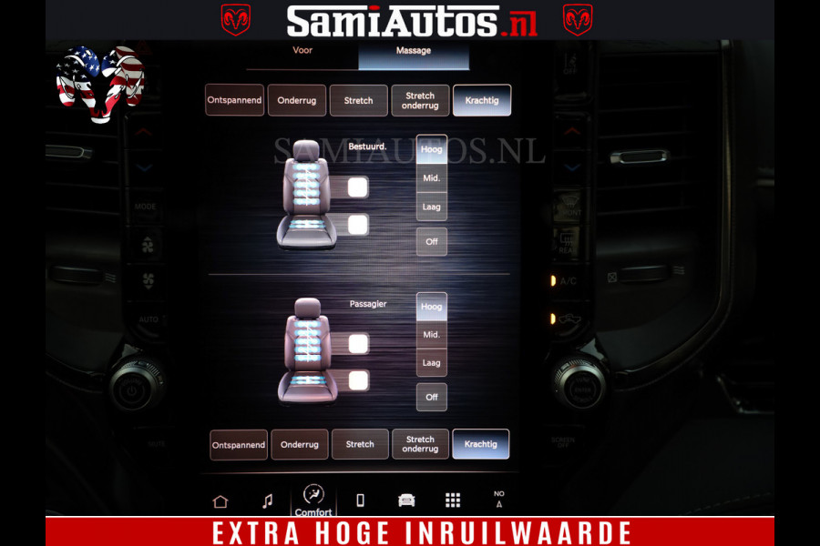 Dodge Ram 1500 Limited Night High Output 540HP 706Nm | Massage + Full Option | De Meest Luxe en Volle Pick-Up in zijn Klasse | Comfortabele Dubbele Cabine met Royale 5 Zitplaatsen | BPM vrij | Nu Leverbaar uit Voorraad | Voorraad Nr 2320 - 5138