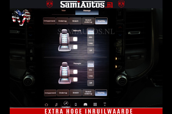 Dodge Ram 1500 Limited Night High Output 540HP 706Nm | Massage + Full Option | De Meest Luxe en Volle Pick-Up in zijn Klasse | Comfortabele Dubbele Cabine met Royale 5 Zitplaatsen | BPM vrij | Nu Leverbaar uit Voorraad | Voorraad Nr 2320 - 5138