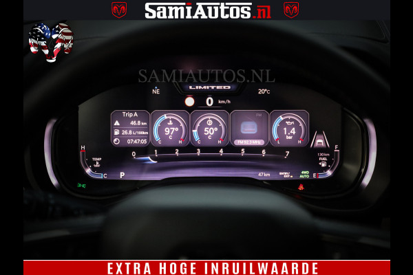 Dodge Ram 1500 Limited Night High Output 540HP 706Nm | Massage + Full Option | De Meest Luxe en Volle Pick-Up in zijn Klasse | Comfortabele Dubbele Cabine met Royale 5 Zitplaatsen | BPM vrij | Nu Leverbaar uit Voorraad | Voorraad Nr 2320 - 5138
