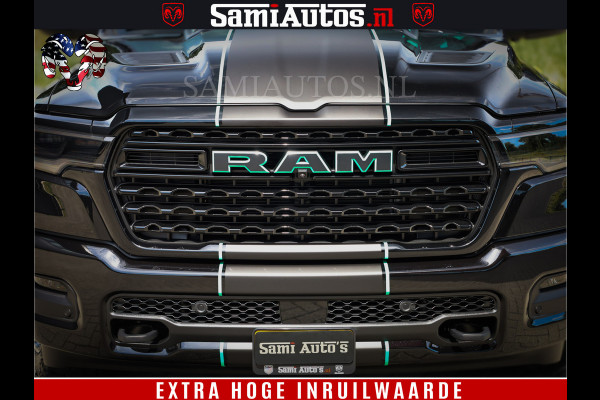Dodge Ram 1500 Limited Night High Output 540HP 706Nm | Massage + Full Option | De Meest Luxe en Volle Pick-Up in zijn Klasse | Comfortabele Dubbele Cabine met Royale 5 Zitplaatsen | BPM vrij | Nu Leverbaar uit Voorraad | Voorraad Nr 2320 - 5138