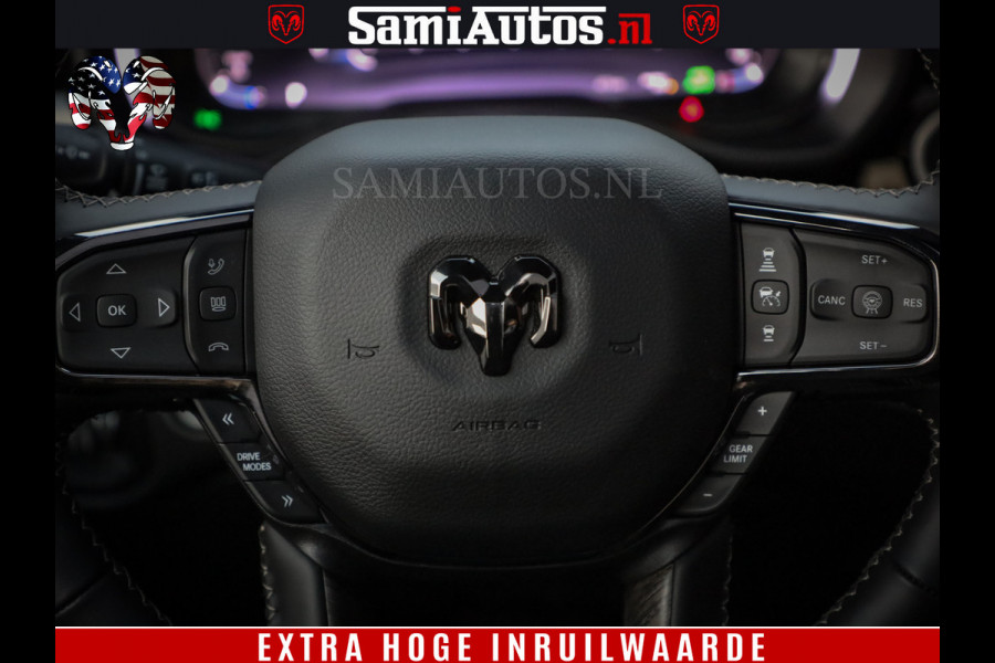 Dodge Ram 1500 Limited Night High Output 540HP 706Nm | Massage + Full Option | De Meest Luxe en Volle Pick-Up in zijn Klasse | Comfortabele Dubbele Cabine met Royale 5 Zitplaatsen | BPM vrij | Nu Leverbaar uit Voorraad | Voorraad Nr 2320 - 5138