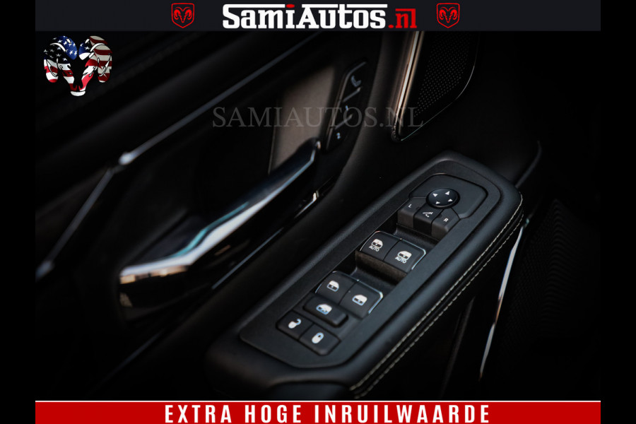 Dodge Ram 1500 Limited Night High Output 540HP 706Nm | Massage + Full Option | De Meest Luxe en Volle Pick-Up in zijn Klasse | Comfortabele Dubbele Cabine met Royale 5 Zitplaatsen | BPM vrij | Nu Leverbaar uit Voorraad | Voorraad Nr 2320 - 5138