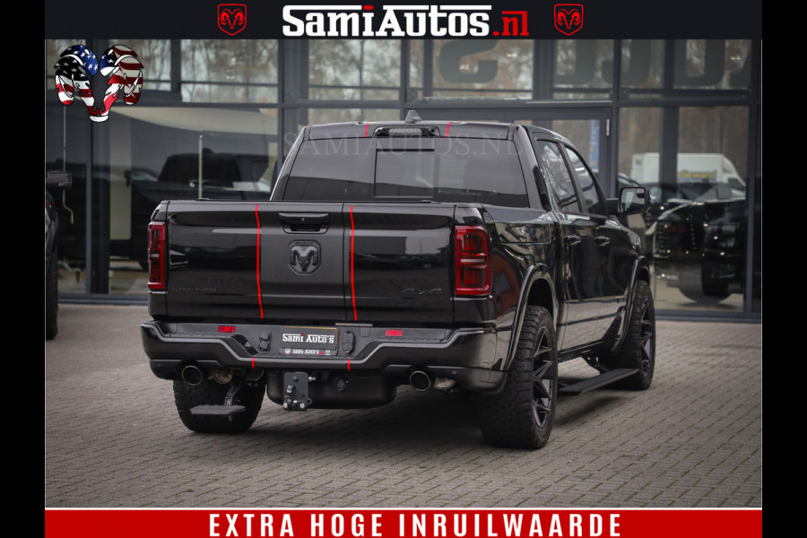 Dodge Ram 1500 Limited Night H.O 540HP 706Nm | Massage + Full Option | De Meest Luxe en Volle Pick-Up in zijn Klasse | Comfortabele Dubbele Cabine met Royale 5 Zitplaatsen | BPM vrij | Nu Leverbaar uit Voorraad | Voorraad Nr 2334 - 5409