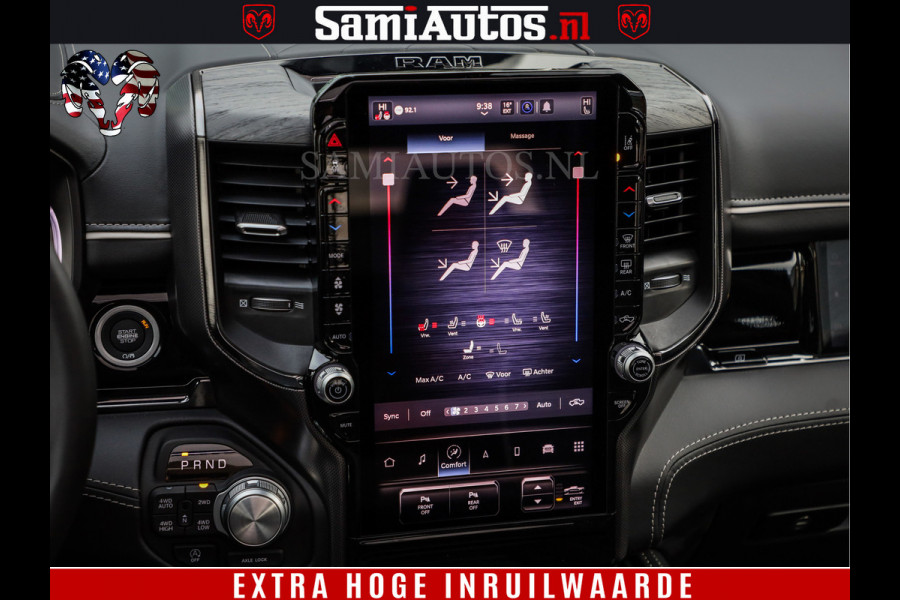 Dodge Ram 1500 Limited Night H.O 540HP 706Nm | Massage + Full Option | De Meest Luxe en Volle Pick-Up in zijn Klasse | Comfortabele Dubbele Cabine met Royale 5 Zitplaatsen | BPM vrij | Nu Leverbaar uit Voorraad | Voorraad Nr 2334 - 5409